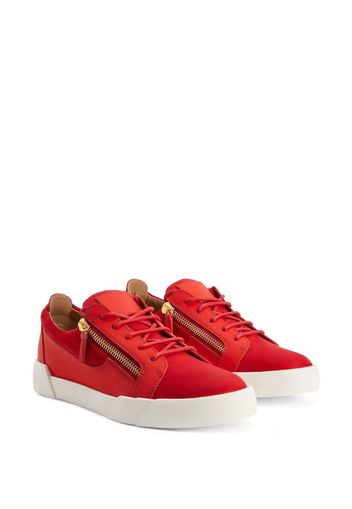 Giuseppe Zanotti panelled low top sneakers - Rosso