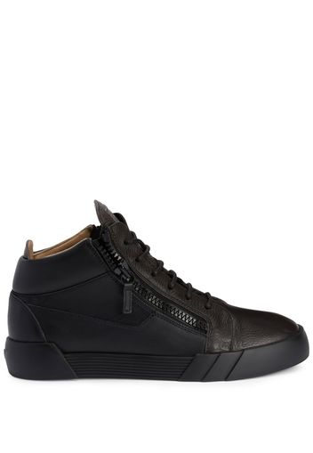 Giuseppe Zanotti zip-up high-top leather sneakers - MULTICOLOR