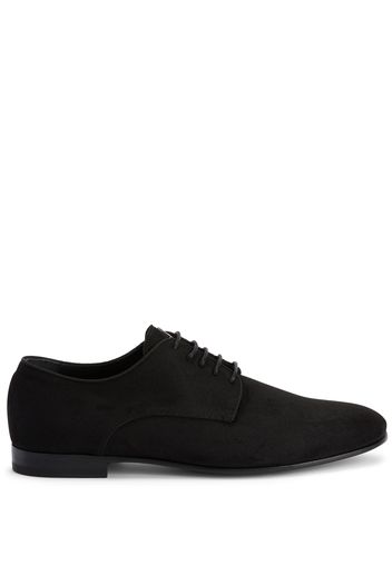 Giuseppe Zanotti leather lace-up loafers - BLACK