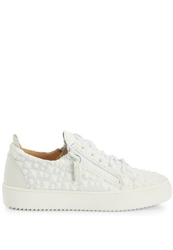 Giuseppe Zanotti Sneakers Frankie con borchie - Bianco