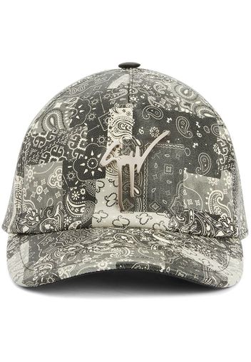 Giuseppe Zanotti Cappello da baseball con stampa paisley - Nero