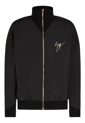 Giuseppe Zanotti Bomber con ricamo - Nero