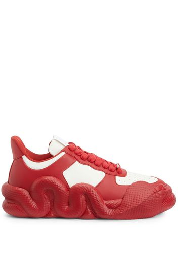 Giuseppe Zanotti Sneakers con design a inserti - Rosso