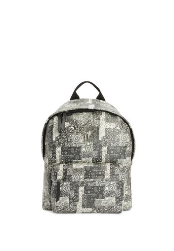 Giuseppe Zanotti paisley-print leather backpack - Nero