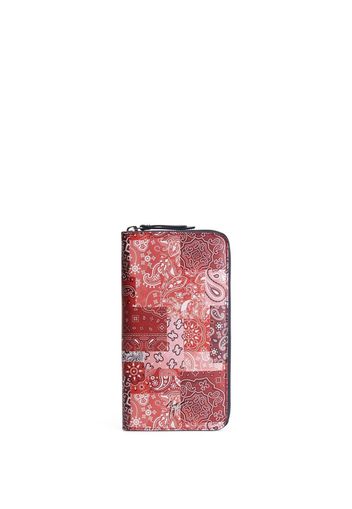 Giuseppe Zanotti paisley-print leather wallet - Rosso