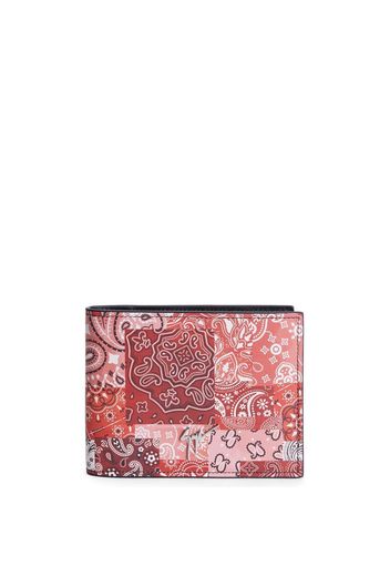 Giuseppe Zanotti paisley-print bi-fold wallet - Rosso