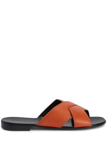 Giuseppe Zanotti Flavio crossed-leather sandals - Orange