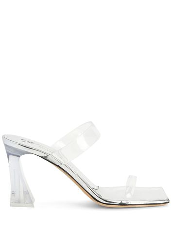 Giuseppe Zanotti Mules Flaminia Plexi - Argento