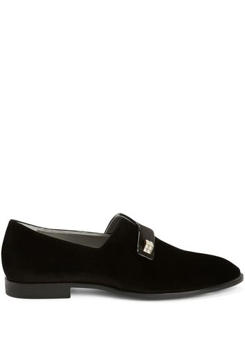 Giuseppe Zanotti Marty velvet loafers - Nero