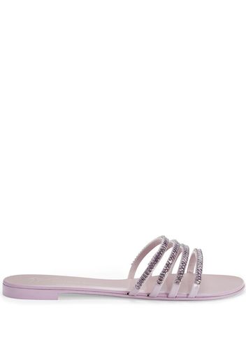 Giuseppe Zanotti Iride crystal-embellished sandals - Rosa