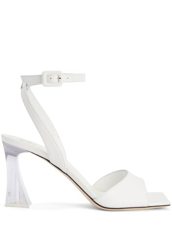 Giuseppe Zanotti Vestaa transparent-heel sandals - Bianco