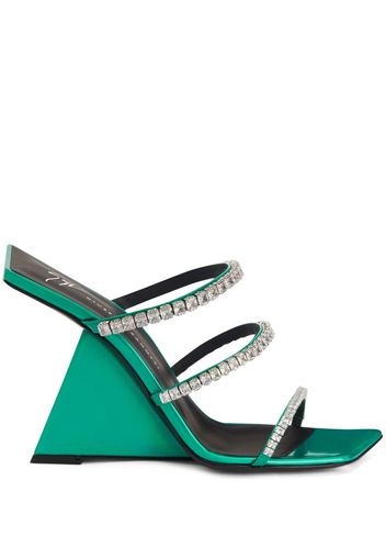 Giuseppe Zanotti Sandali Clarence 105mm - Verde