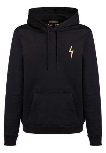 Giuseppe Zanotti embroidered logo drawstring hoodie - Nero