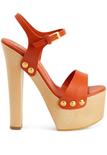 Giuseppe Zanotti Sandali Fanny con plateau 170mm - Arancione