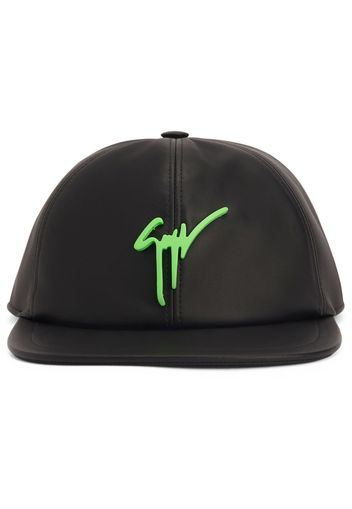 Giuseppe Zanotti Cappello da baseball Choen in pelle - Nero