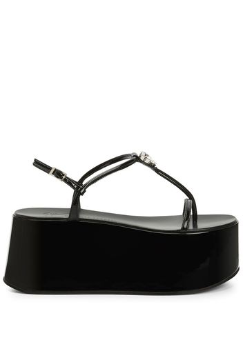 Giuseppe Zanotti Sandali con plateau Barnak 80mm - Nero