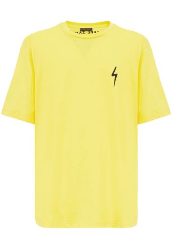 Giuseppe Zanotti Ezrha logo-patch T-shirt - Giallo