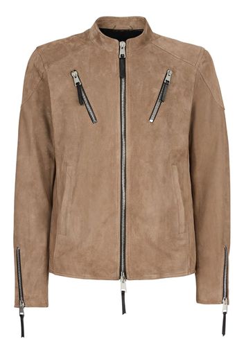 Giuseppe Zanotti Kian suede jacket - Marrone