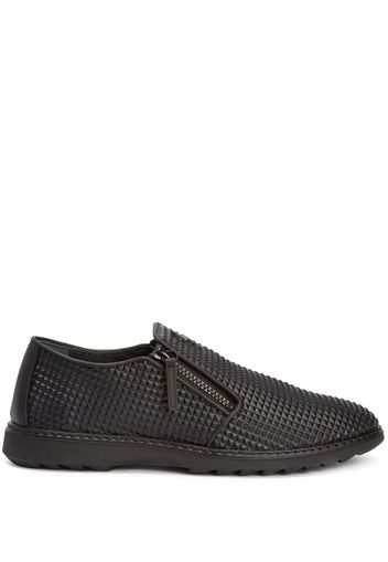 Giuseppe Zanotti Cooper flat leather loafers - Nero