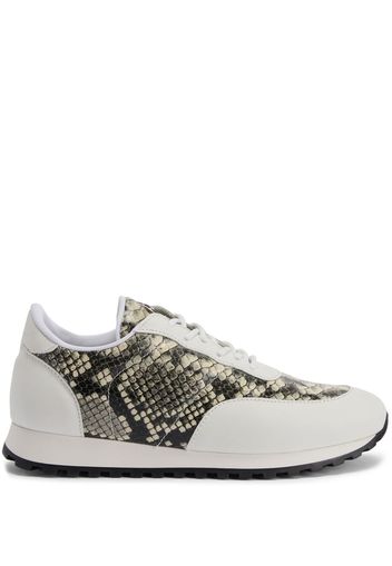 Giuseppe Zanotti Sneakers Jimi Running con stampa pelle di serpente - Toni neutri