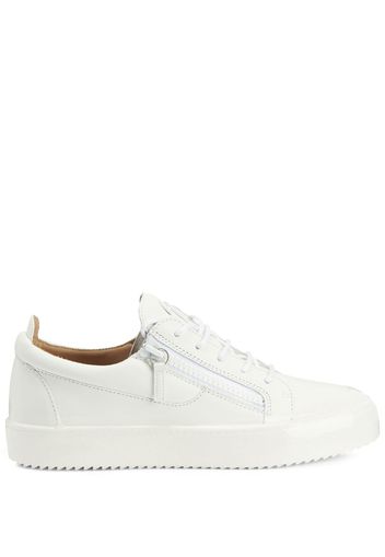 Giuseppe Zanotti Sneakers Frankie con zip - Bianco