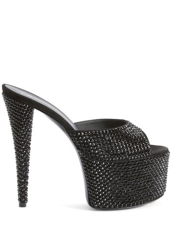 Giuseppe Zanotti Abito Aida con cristalli 150mm - Nero