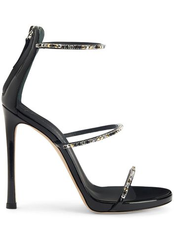 Giuseppe Zanotti Sandali Harmony Dark Colorful 120mm - BLACK