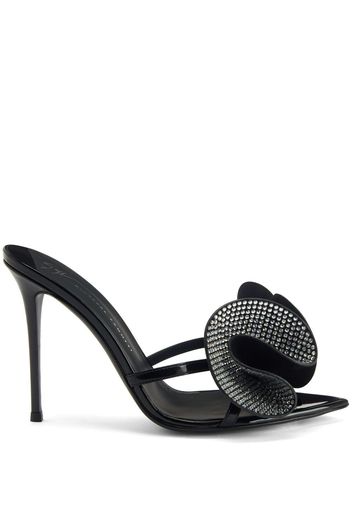 Giuseppe Zanotti Mules con cristalli - Nero