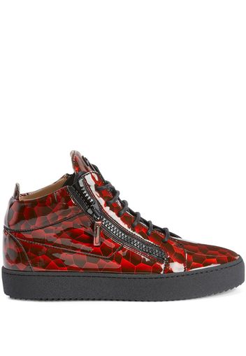 Giuseppe Zanotti Sneakers Kriss con motivo geometrico - Rosso