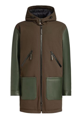 Giuseppe Zanotti Cappotto Waylen con cappuccio - GREEN