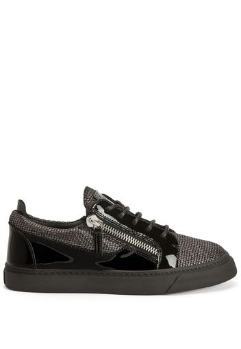 Giuseppe Zanotti paneled low-top sneakers - Nero