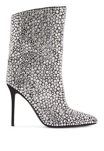 Giuseppe Zanotti Stivali Merissa Sparkle 105mm - Argento