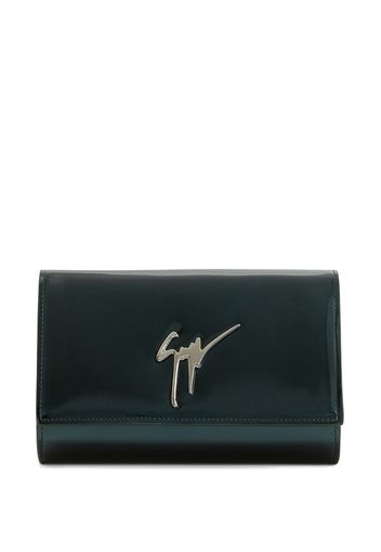 Giuseppe Zanotti Clutch metallizzata Cleopatra - Verde