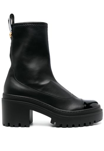 Giuseppe Zanotti Vicentha 70mm leather ankle boots - Nero