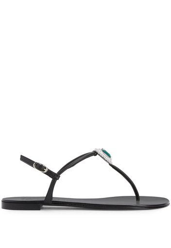 Giuseppe Zanotti Hepsie stone-embellished sandals - Nero