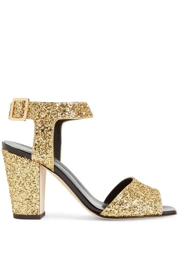 Giuseppe Zanotti Emmanuelle 80mm leather sandals - Oro