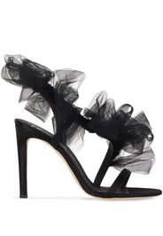 Nausica tulle-strap satin sandals