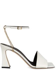 Giuseppe Zanotti Sandali con tacco scolpito - Bianco