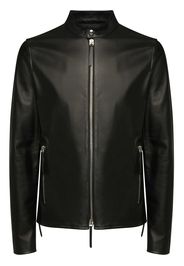 Giuseppe Zanotti leather zip-up jacket - Nero