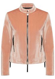 Giuseppe Zanotti velvet zip-up jacket - Rosa