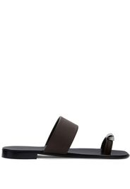 Giuseppe Zanotti metal toe strap sandals - Marrone