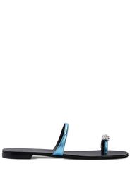 Giuseppe Zanotti crystal toe strap sandals - Blu