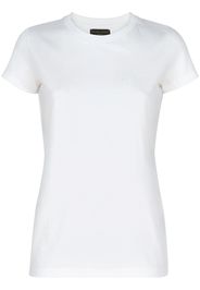 Giuseppe Zanotti logo embroidered cotton T-shirt - Bianco