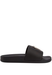 Giuseppe Zanotti Brett leather slides - Nero