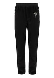 Giuseppe Zanotti Pantaloni con bordo satinato - Nero