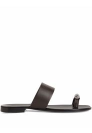 Giuseppe Zanotti Norbert metal toe sandals - Marrone