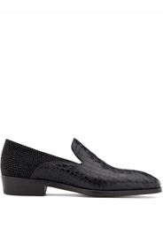 Giuseppe Zanotti Benson alligator-effect leather loafers - Nero