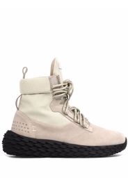 Giuseppe Zanotti Urchin suede-panel hi-top sneakers - Grigio