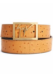 Giuseppe Zanotti logo-buckle belt - Marrone