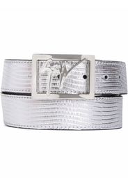 Giuseppe Zanotti logo-buckle belt - Argento